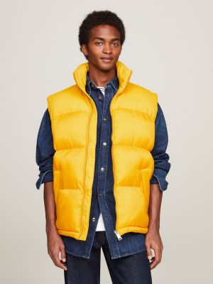 Yellow puffer shop jacket tommy hilfiger