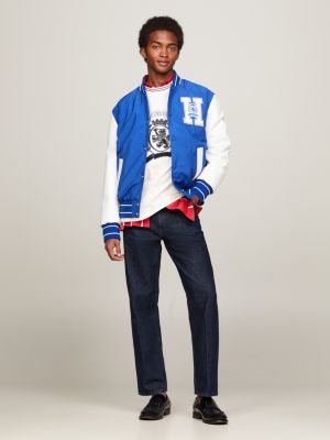 Crest Relaxed Fit Varsity Jacket Blue Tommy Hilfiger