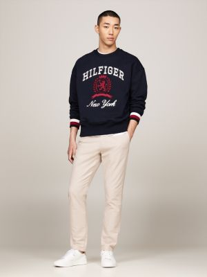 Tapered Fit Chinos aus Stretch-Gabardine | BEIGE | Tommy Hilfiger