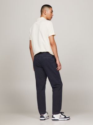 Harlem Tapered Fit Chinos in Stückfärbung | Blau | Tommy Hilfiger 