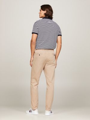 Harlem Skinny Fit Chinos mit Stückfärbung | BEIGE | Tommy Hilfiger