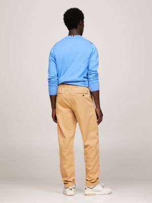 Harlem Garment Dyed Drawstring Skinny Chinos | Khaki | Tommy Hilfiger