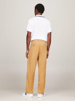 Garment Dyed Tapered Chinos | Khaki | Tommy Hilfiger