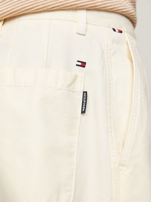 Pleated Garment Dyed Tapered Fit Chinos | Beige | Tommy Hilfiger