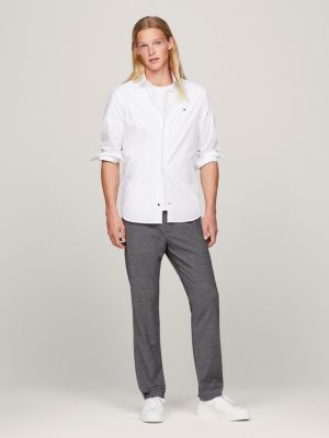 grey harlem tapered fit hose mit tunnelzug für herren - tommy hilfiger