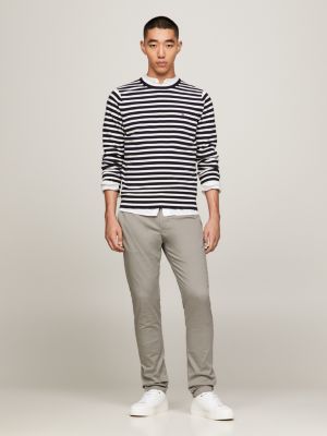 Bleecker Slim Straight Chinos | Grey | Tommy Hilfiger