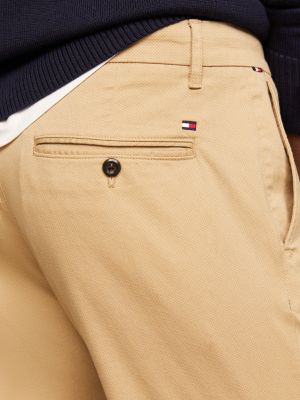 Bleecker Slim Straight Fit Chinos | Khaki | Tommy Hilfiger