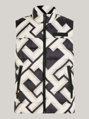 TH Warm New York Puffer-Weste mit Monogramm | Schwarz | Tommy Hilfiger