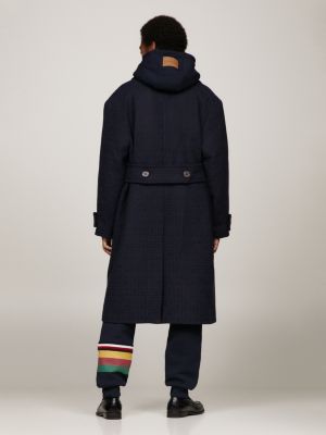 Caban oversize Tommy x Pendleton New York Stripe Bleu Tommy