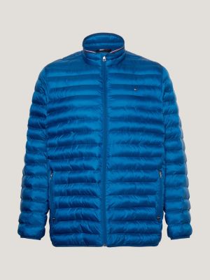 blue kompaktowa kurtka plus dla mężczyźni - tommy hilfiger