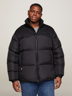 TH Warm Hooded New York Puffer Jacket, Black