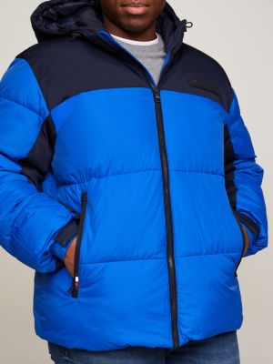 Tommy hilfiger blue deals puffer jacket