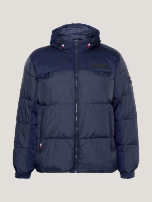 Plus TH Warm Hooded New York Puffer Jacket | Blue | Tommy Hilfiger