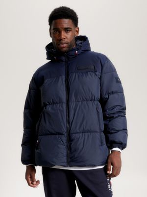 Plus TH Warm Hooded New York Puffer Jacket | Blue | Tommy Hilfiger