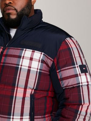 Tommy jeans cheap check padded coat