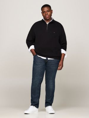 Mens black half zip jumper hotsell