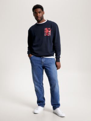 Tommy Hilfiger Sweat-Shirt Tommy 85 Coton Bio Bleu