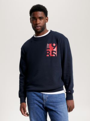 Plus Sweatshirt mit Logoprint | Blau | Tommy Hilfiger