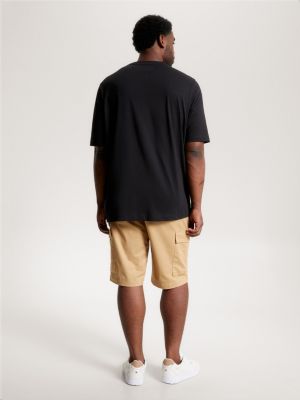 black plus hilfiger monotype slim fit t-shirt for men tommy hilfiger