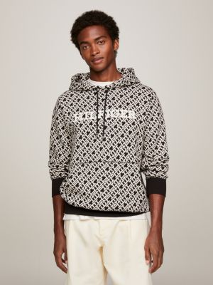 Sweat a capuche motif new arrivals