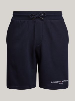 Drawstring Waist Straight Sweat Shorts | Blue | Tommy Hilfiger