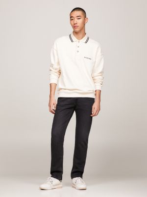 denim mercer schwarze regular jeans für herren - tommy hilfiger