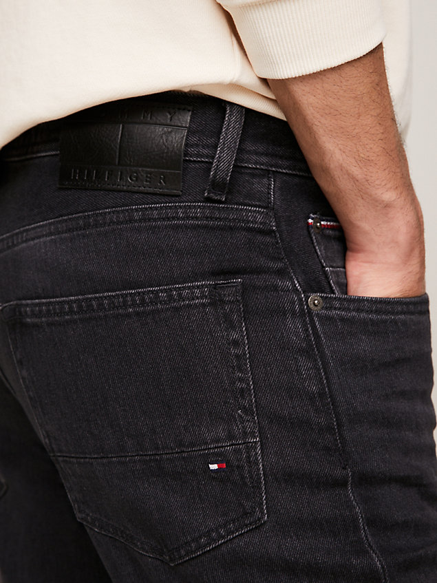 denim mercer zwarte regular jeans voor heren - tommy hilfiger