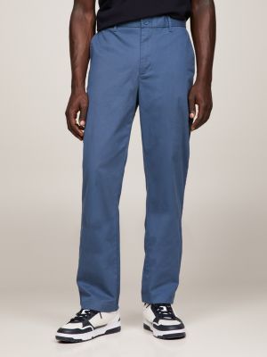Long Pants For Men Fashion Men Casual Work Cotton Blend Pure Elastic Waist  Long Pants Trousers Khaki M,ac6494