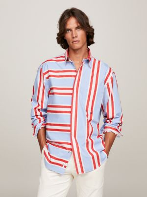 Camisa Rayas Tommy Hilfiger M-Birgen azul hombre - M 