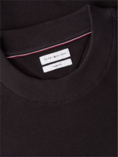 Waffle Knit Long Sleeve T-Shirt — Black 6
