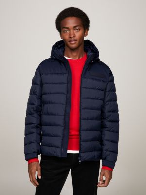 TH Warm Hooded New York Puffer Jacket, BLUE