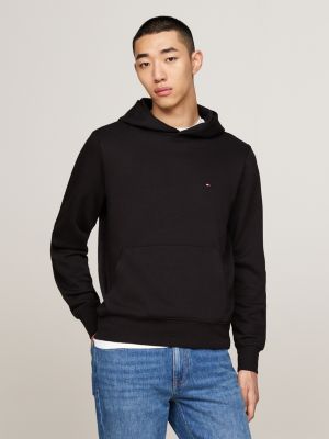 Tommy | Grafik Relaxed Schwarz mit Hilfiger | Rücken Fit am Hoodie