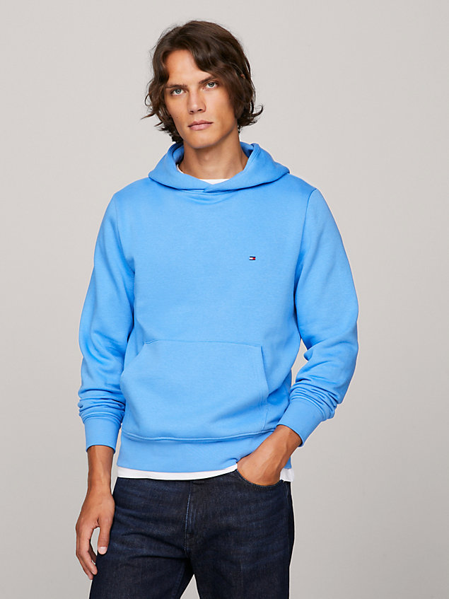blue flag embroidery hoody for men tommy hilfiger