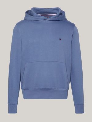 TOMMY HILFIGER Sudadera con capucha para hombre con logotipo de Tommy  bordado de forro polar icónico colección 2024