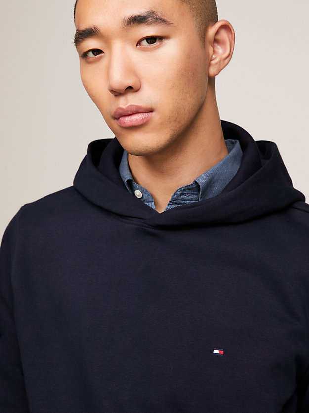 Flag Embroidery Hoody | Blue | Tommy Hilfiger