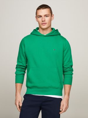 Flag Embroidery Hoody | Green | Tommy Hilfiger