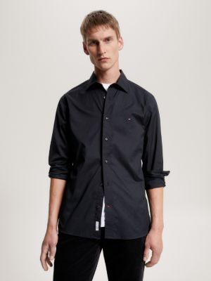 Chemise tommy hilfiger noir new arrivals