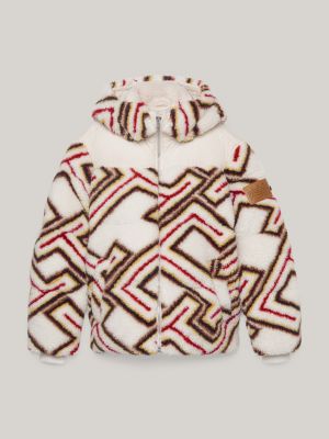 Tommy x Pendleton Valley Stripe TH Monogram Boxy Puffer Jacket