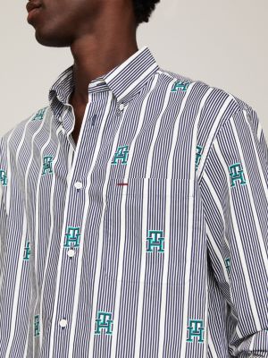 Archive Stripe Regular Fit Shirt | Blue | Tommy Hilfiger