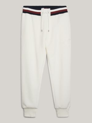 Crest Jogginghose mit Bündchen | Weiß | Tommy Hilfiger