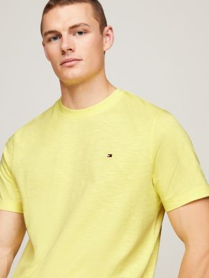 Yellow tommy hilfiger on sale t shirt mens