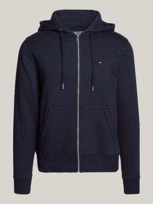 Classics Flag Embroidery Zip-Thru Hoody | Blue | Tommy Hilfiger