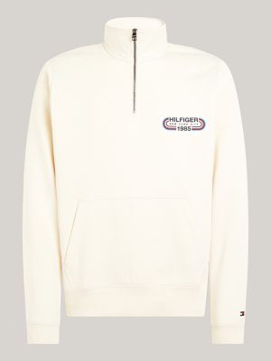 Archive Track Logo Half-Zip Sweatshirt | Beige | Tommy Hilfiger