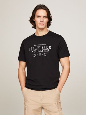 Tommy hilfiger black t cheap shirt mens