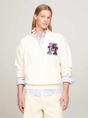Oversized Crest Logo Sweatshirt | White | Tommy Hilfiger