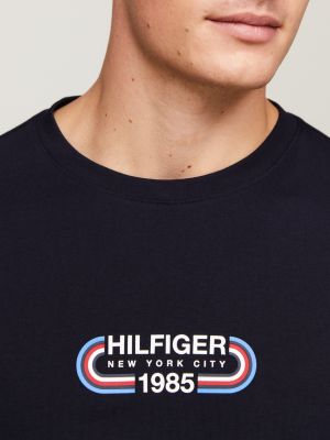 T-Shirt mit Archive-Track-Logo | Blau | Tommy Hilfiger