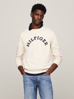 Tommy hilfiger men's shop collegiate logo sweatshirt