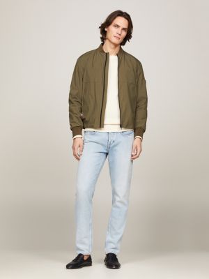 Tommy hilfiger olive store green bomber jacket