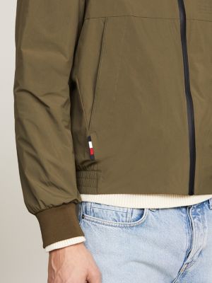 Reversible bomber jacket with toiletry-bag · Khaki, Black · Coats And  Jackets