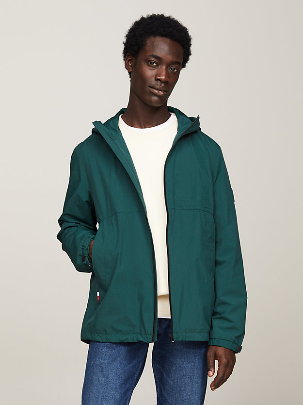 Water Resistant Packable Hooded Portland Jacket | Green | Tommy Hilfiger